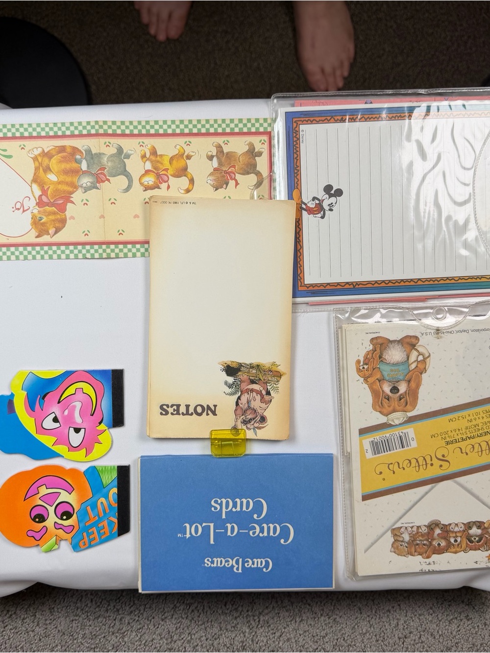 Vintage/retro stationary Star Wars, Mickey, Care Bears, etc